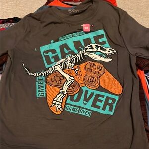 Game Over Dinosaur Graphic Tee Size 5/6